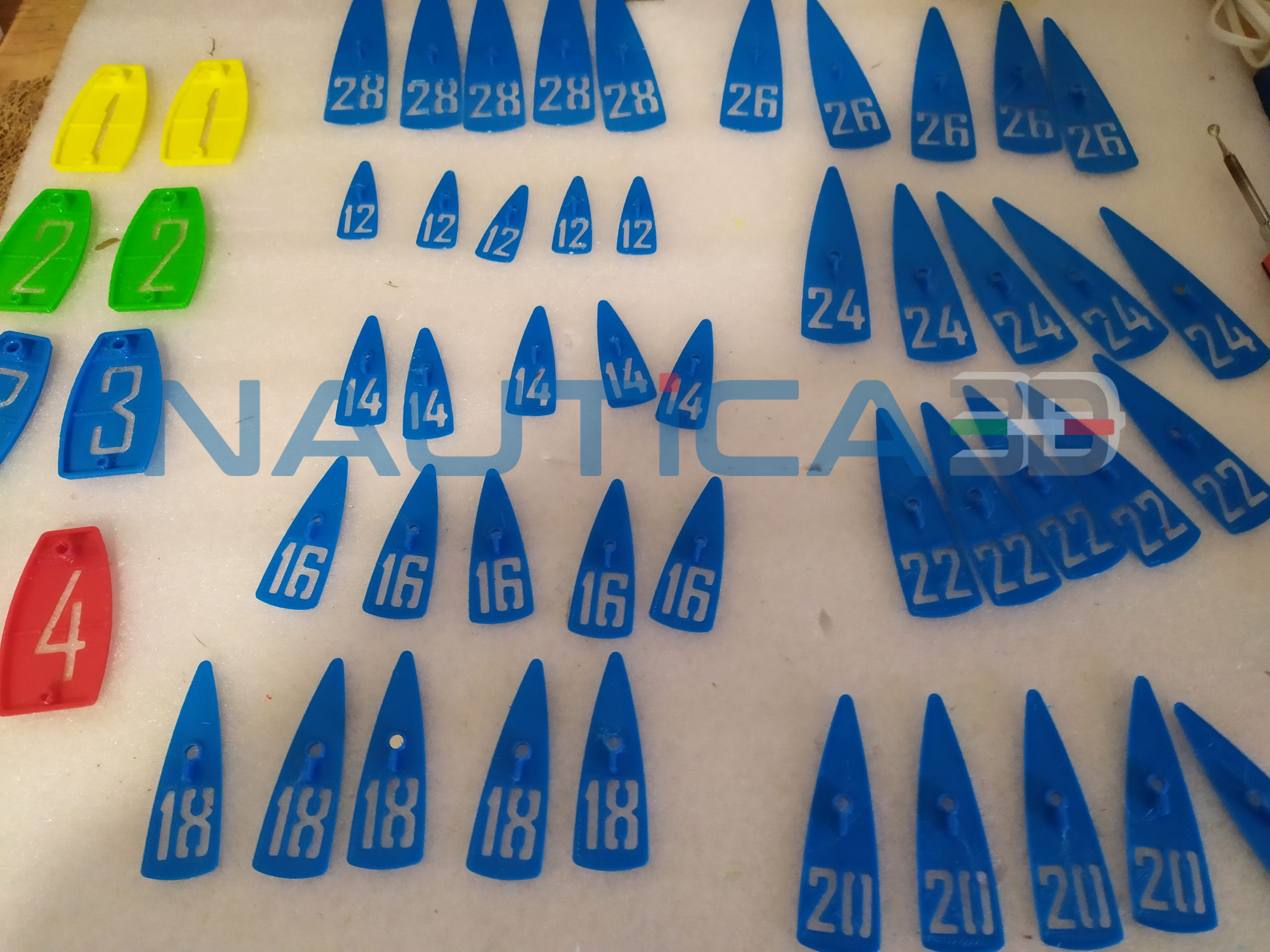 kit sagome segnaposto per gestione posti barca