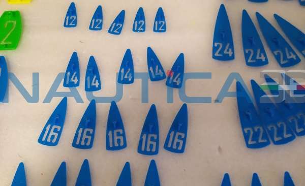 Kit sagome segnaposto per gestione posti barca in cantiere